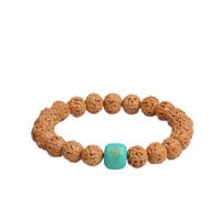 BDSHGRDH pulseras de cuentas， Pulsera Bodhi de Rudraksha Indonesia, pulsera unisex cuentas Buda un solo círculo for meditación