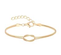 BDSHGRDH pulseras de cuentas， Pulsera de serpiente con nudo amor infinito, regalo dama honor dorado y plateado