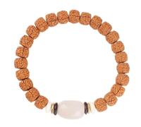 BDSHGRDH pulseras de cuentas， Pulsera pequeña Vajra Bodhi, delicada pulsera con patrón de escamas dragón, 8 x 10 mm