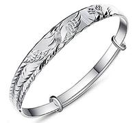 BDSHGRDH Pulseras para Mujer， Brazalete Ajustable Vintage Phoenix for Mujer, joyería for, Regalos de cumpleaños for Hermanas, Amigas y Parejas