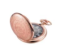 BDSHGRDH Reloj de Bolsillo， For Hombres con Esfera y Cadena(Rose Gold)