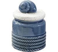 BDSHGRDH salero， Azucarero con tapa, azucarero, tarro de especias, salero y bote for condimentos (azul)(Blue a,Bitter snail)