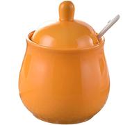 BDSHGRDH salero， Azucarero con tapa y jarra de leche, juegos crema azúcar, azucarero, decoración(Oranje,Sugar Bowl)