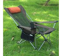 BDSHGRDH Tumbonas， Silla portátil, Plegable y Ligera con Bolsillo Lateral, reclinable, Ideal for Viajes al Aire Libre, Playa Pesca