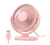 BDSHGRDH ventilador， Mini ventilador de escritorio USB portátil, rotación 360 °, 3 velocidades, potente flujo aire, pequeño refrigeración for dormitorio, hogar, oficina y(Parent)