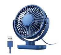 BDSHGRDH ventilador， Mini ventilador de escritorio USB portátil, rotación 360 °, 3 velocidades, potente flujo aire, pequeño refrigeración for dormitorio, hogar, oficina y(Parent)