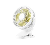 BDSHGRDH ventilador， Mini Ventilador portátil con Clip de mano, eléctrico escritorio silencioso recargable por USB, pequeño refrigeración for dormitorio estudiantes(White)