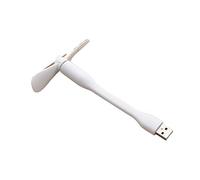 BDSHGRDH ventilador， Mini ventilador USB portátil, de mano flexible, multifuncional for dispositivos verano(White)