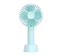 BDSHGRDH ventilador， Ventilador portátil recargable por USB, Mini ventilador de refrigeración aire, ventilación escritorio con Base, 3 modos for viajes y exteriores(Parent)