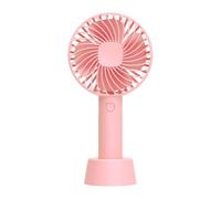 BDSHGRDH ventilador， Ventilador portátil recargable por USB, Mini ventilador de refrigeración aire, ventilación escritorio con Base, 3 modos for viajes y exteriores(Parent)