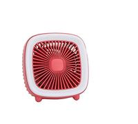 BDSHGRDH ventilador， Verano 3 velocidades USB recargable estilo retro fresco mini ventilador tipo TV con luz LED de mesa escritorio