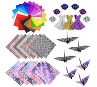 BDSHUNBF 150 Papel de origami, papiroflexia Papel origami 20x20 ideal para origami, doble cara, para manualidades, manualidades, proyectos