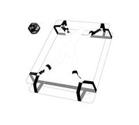 BDSM Bondage Set con esposas de cama, muñequeras y tobilleras - Juego erótico para parejas y principiantes con dados de 12 caras para fantasías y juegos de rol