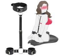 BDSM Bondage Set Sex Toys - Adult Toy Bed Restrains Sex Swing Kit Toys4couples Hombres y mujeres Juego erótico SM Jugar para mujeres Parejas con cuello y esposas ajustables