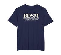 BDSM Business Development Ventas Marketing Emprendedor MBA Camiseta, Hombre Tallas Grandes, Azul Marino, 3X Alto
