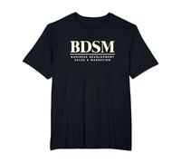 BDSM Business Development Ventas Marketing Emprendedor MBA Camiseta, Hombre Tallas Grandes, Negro, 6X Alto