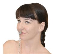 BDSM implacable: pinza nasal metálica con correa, gancho nasal fetichista ajustable para bondage, juguete sexual robusto y seguro, accesorio fetichista de pinza nasal