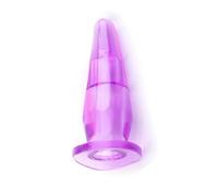 Bdsm-juguetes sexuales anales de silicona for hombre, tapón Anal erótico, hilo de estimulación del punto G suave, dilatador vaginal, tapón Anal, 18 Sex Shop(Transparent-Purple)