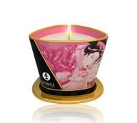 BDSM Wax Play - Vela de masaje Shunga - pétalos de rosa