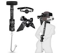 BDSMAGE Sex Toys Bondage Kit, Manette per Coppia, Benda, Ball Gag, Plug Anale, Sexishop Sexytoysys Donna Coppia, giochi erotiici coppie, Manette Sexyshop