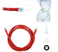 BDSMJOY Limpieza anal Manguera de enema flexible,5 salidas de agua,juguetes eróticos para pareja sexuales,Participar en sexo extremo Para sexo anal (150cm)