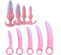BDSMJOY Set di 5 Juego Plugs Anales Añadir 4 plug anal dilatador anal,Juguetes Eróticos para Adultos,Adecuado para principiantes para dilatar el ano