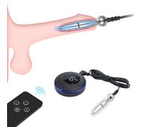 BDSMYEE Vibrador de Pene con 19 Modos, Dilatador Uretral, Juguete Sexual, Juego de Dilatadores Uretrales, Estimulador de Glande, Tapón para el Pene, Juguetes para Hombres (L)