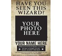 BDTS Have You Seen This Wizard - Placa de metal personalizable, 20 x 30 cm