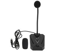 BDUZXMPUW Micrófono USB para computadora con luz RGB, micrófono para Juegos con Cuello de Cisne Ajustable, reducción de Ruido, micrófono USB omnidireccional de 360 Grados para PC, (Fútbol)