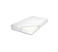 BDW Colchón de Espuma, cómodo, Cuerpo en, el colchón Tiene propiedades antialérgicas, es de suavidad Media y Suficientemente Flexible (190x90 cm) Blanco