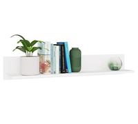 BDW Milo - Estante de pared de 99 cm de ancho, 16 mm, color blanco mate