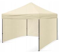 BDW - Pabellón - Carpa - Carpa para Fiestas - para Jardín, Terraza, Feria - Pabellón Impermeable, Estable - Pabellón Plegable - 3 Paneles Laterales Incluidos - Pabellón Plegable 3x3m - Beige