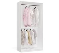 BDW - Sistema de Dressing Modular - Armario Abierto Moderno con Módulos - Barras, Cajones, Estantes, Elementos Superiores, Dormitorio, Pasillo - OPENO 2W, Blanco