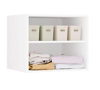 BDW - Sistema de Dressing Modular - Armario Abierto Moderno con Módulos - Barras, Cajones, Estantes, Elementos Superiores, Dormitorio, Pasillo - OPENO 60, Blanco