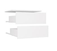BDW - Sistema de Dressing Modular - Armario Abierto Moderno con Módulos - Barras, Cajones, Estantes, Elementos Superiores, Dormitorio, Pasillo - OPENO 2SZ, Blanco