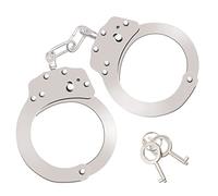 Bdwing Esposas de Metal con 2 Llave, Esposas Policia Profesionales del Juguete Falso Accesorios de Disfraz Juegos de Roles