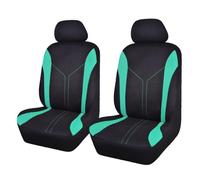 BDWXJP 4 Piezas Juegos de Funda de Asiento de Coche para Asientos Delanteros para Kia Venga (2009-2019), Fundas Cubiertas de Asiento Delantero del Coche Interior Accesorios,A-Green