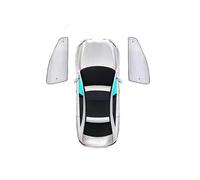 BDWXJP 6 Piezas Parasol de Ventana Delantera para Polestar 2 2020+, Parasol Coche Lateral, Plegable Parasol Ventana Trasero Coche, Protección UV,Front-Side