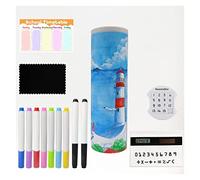 BDXMKS Calculadora de Hebilla ABS CLAND CLIN Titular Pendiente con EL Curso HORARIO Espejo Funda de lápiz Juego for niñas o niños Estuche Escolar (Color : Seaside gift1)