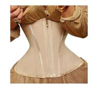 BDXMKS Fajas Reductoras Mujer Corsé Moldeador de Cintura for Mujer, Chaleco con Cremallera y Control de Abdomen, Faja Moldeadora, cinturón Adelgazante, Faja Deportiva(Beige,S)