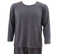 BDXZJ Camisas Postquirúrgicas De Manga Larga para Hombre Batas Cálidas para Fracturas Discapacidad Encamados Parálisis Ropa De Ancianos, Fácil De Poner Y Quitar A,XXL