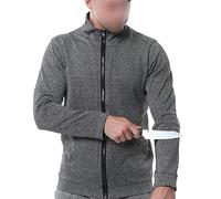BDXZJ Chaleco Protector Resistente A Cortes Fibra De PE Ropa De Seguridad Chaleco Anti-Corte Prendas De Protección contra Cortes Manga Larga Chaleco A Prueba De Cortes M