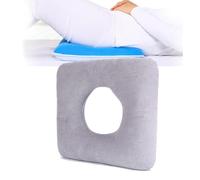 BDXZJ Cuscino A Ciambella, Cojin Antillagas Cojin Hemorroides Cojín para Silla De Ruedas Cojín Antiescaras Coxis Anti-Decubito, Cuscino per Allattamento A Pressione per Anziani, Disabili B,43 * 43cm