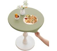 BDXZJ Mantel Redondo Cubremesa Redondo con Elástico Impermeable Y Antideslizante Fácil De Limpiar Puede para Mesa De Comedor, Mesa De Café, Mesa De Oficina G,80cm