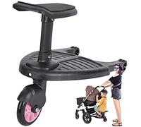 BDXZJ Pedal Auxiliar para Cochecito De Bebé, Adaptador De Pedal para Cochecito, Remolque Auxiliar para Niños, Patinete Doble para Autoestopista, con Un Peso Máximo De 50 Libras Pink