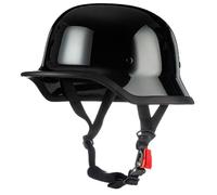 BDXZJ Retro Alemán Estilo Cascos Half-Helmet Casco Moto Jet Cascos Semi Cubierto para Motocicleta, Moto De Estilo Homologado ECE Capacete Motopara Scooter Crucero C,L