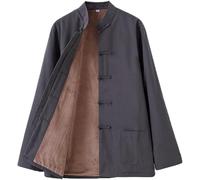 BDXZJ Traje De Kungfu Tang Para Hombre Traje De Invierno Cálido De Felpa Tang Traje Chino Ropa Tradicional Ropa De Wing Chun Para Hombre Uniforme De Tai Chi Ropa Tops Marcial A,M