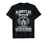 Be A Black and Tan Coonhound Divertido Coonhound Negro y Tan Camiseta gráfica económica