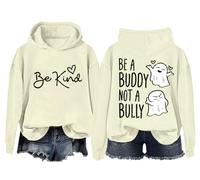 Be A Buddy Not A Bully - Sudadera con capucha para Halloween, color naranja, antibullying Unity Day Be Kind, camiseta unisex, Khika, XXL