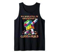 Be A Custom Build Funny Master Builder Dabbing Kids Boys Camiseta sin Mangas